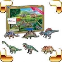 Новогодний подарок динозавр и животные серии 3D модель обучающий учебник обучающий пазл инструмент для детей Детские игрушки Сделай Сам игры