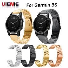 Роскошный 20 мм Easy Fit браслет часы группа браслет для ремня нержавеющая сталь gps быстрой установки полосы ремень для Garmin Fenix 5S