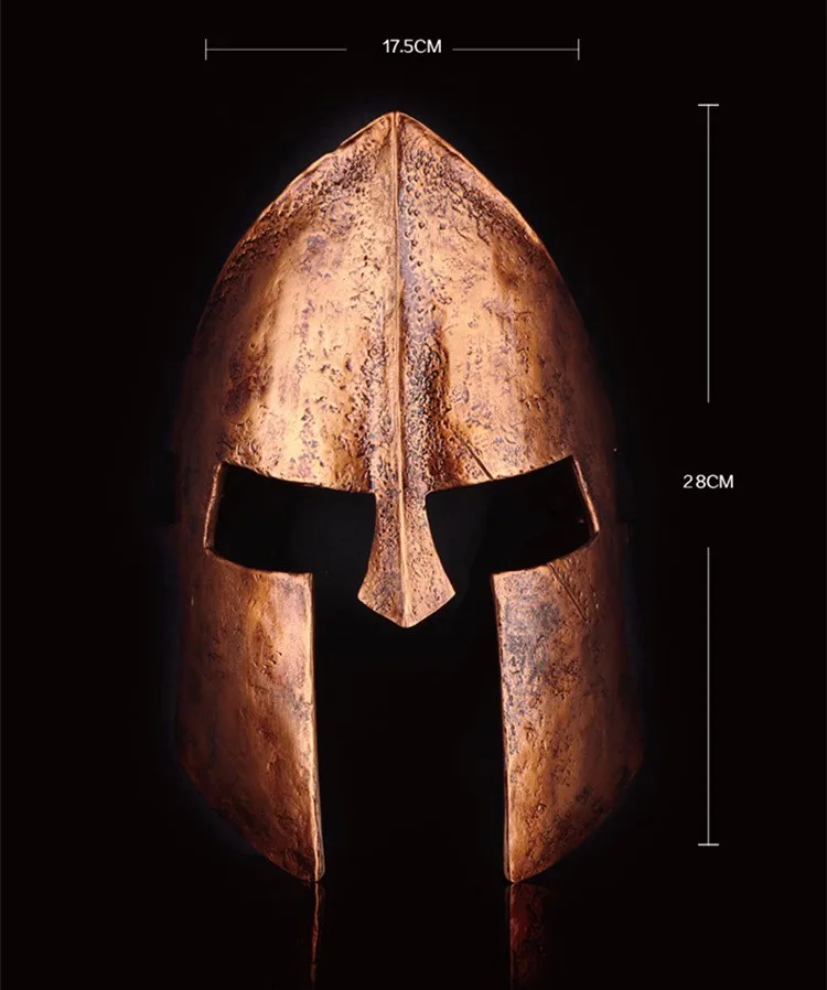 

Movie Spartan 300 Greek Warrior Helmet Mask Film Helmet Resin Full face Cosplay Mask Costume Props Collection Halloween