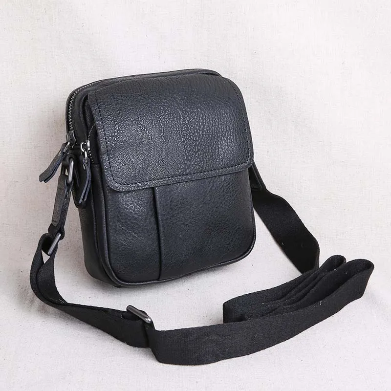 AETOO New leather men's mini bag leather men's bag shoulder bag Messenger bag
