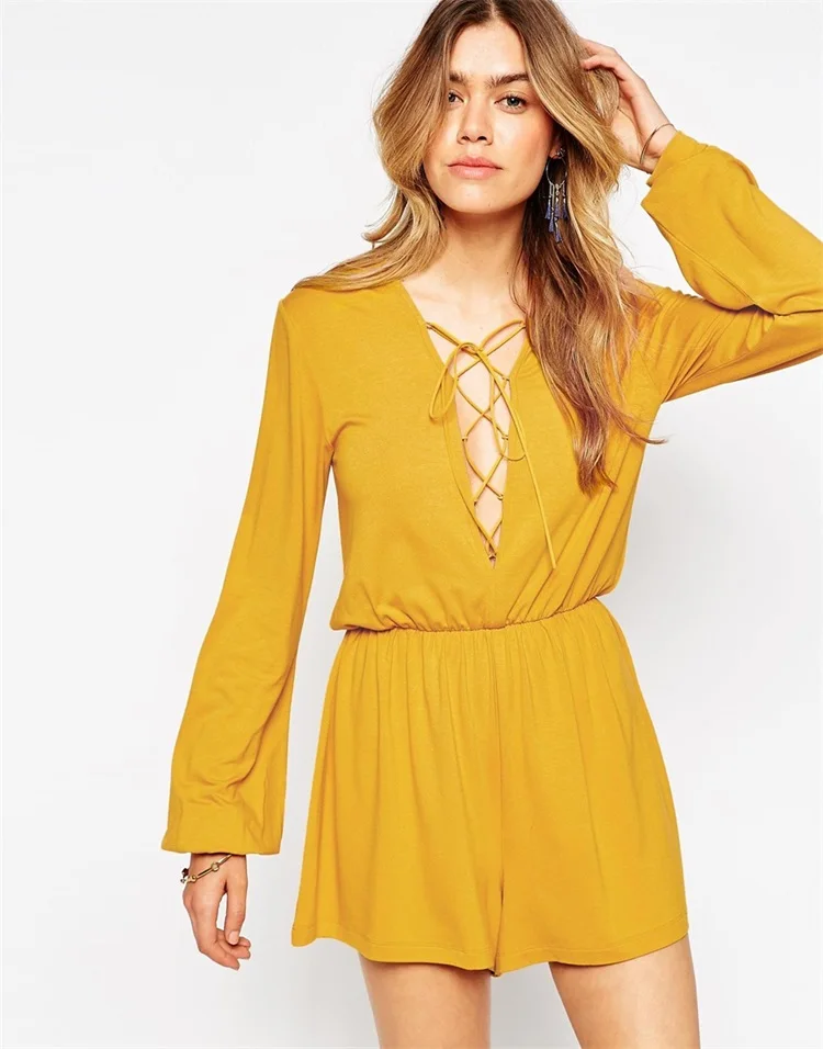 mustard yellow jumpsuit womens