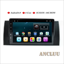Ancluu 9″ fulltouch Android 6.0 Quad Core Car Radio For BMW E39 X5 M5 E38 E53 Car GPS Navigation support 4G wifi bluetooth