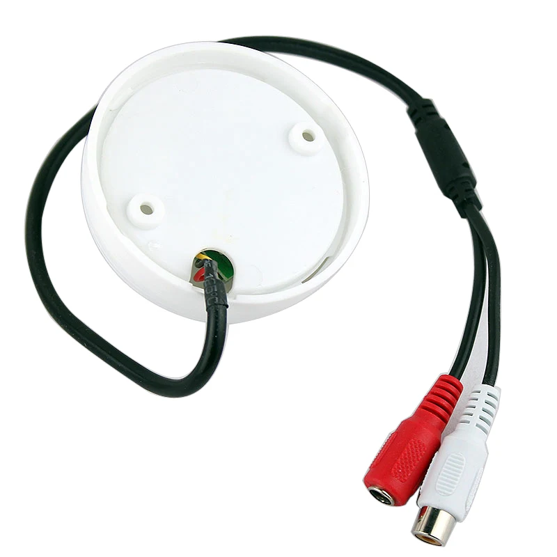  SMTKEY CCTV Microphone Security Camera Audio Mic Wide Range Microphone + 5m DC/AV Cab +Power Adapte - 32912205999