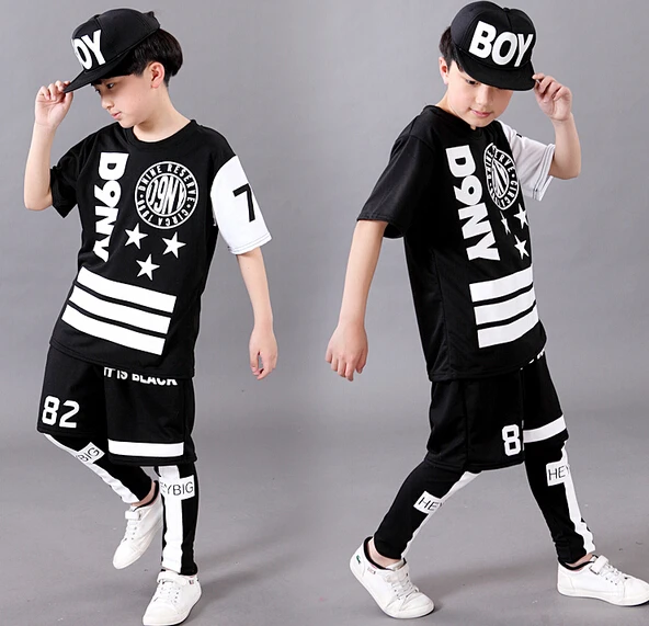 2016 spring summer children's clothing set Costumes black