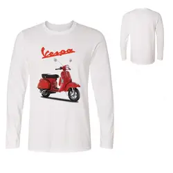 Винтаж Vespa футболки для мужчин мотоцикл Vespa скутер homme Piaggio футболка с логотипом принт футболка hombre camiseta Teeshirt