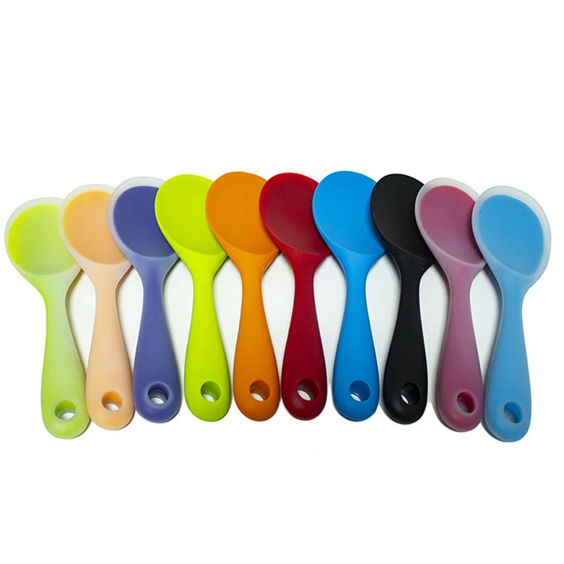 

Silicone Spoon Non-stick Shovel Rice Cooker Shovel Does Not Hurt The Pot Liner Rice Spoon High Temperature Resistance 180 ° C