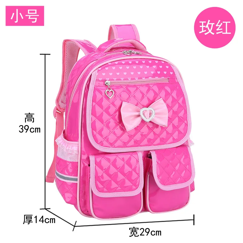 Водостойкие детские школьные сумки для девочек Школьный рюкзак, набор ортопедические рюкзаки Школьные сумки Дети ранец Mochila Infantil - Цвет: small red
