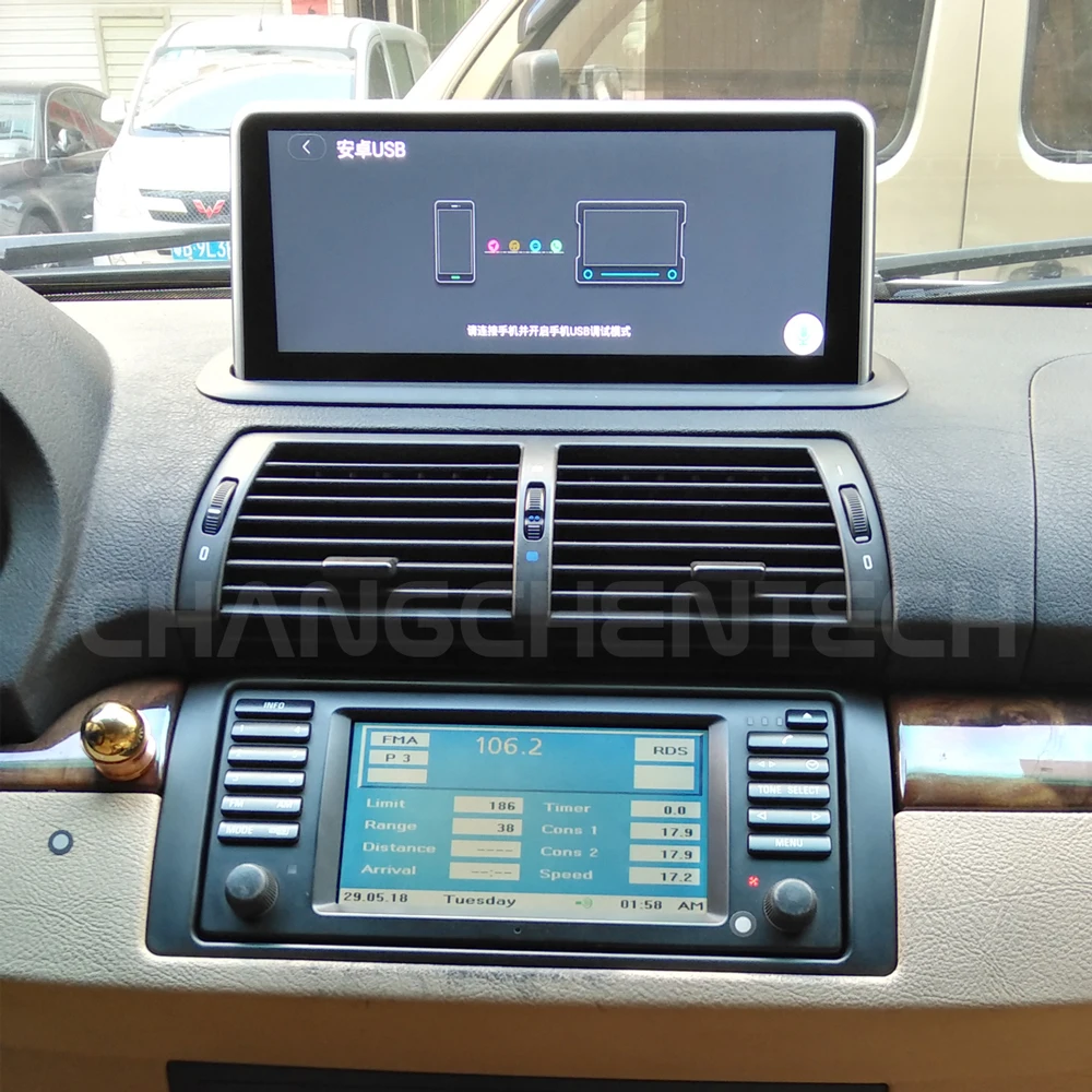 Perfect Newest Android 9.0 Multimedia Car GPS Navigatio For BMW X5 E53 (1998-2005) Bluetooth DVR Mirror link Rear Camera Touch Screen 40 5