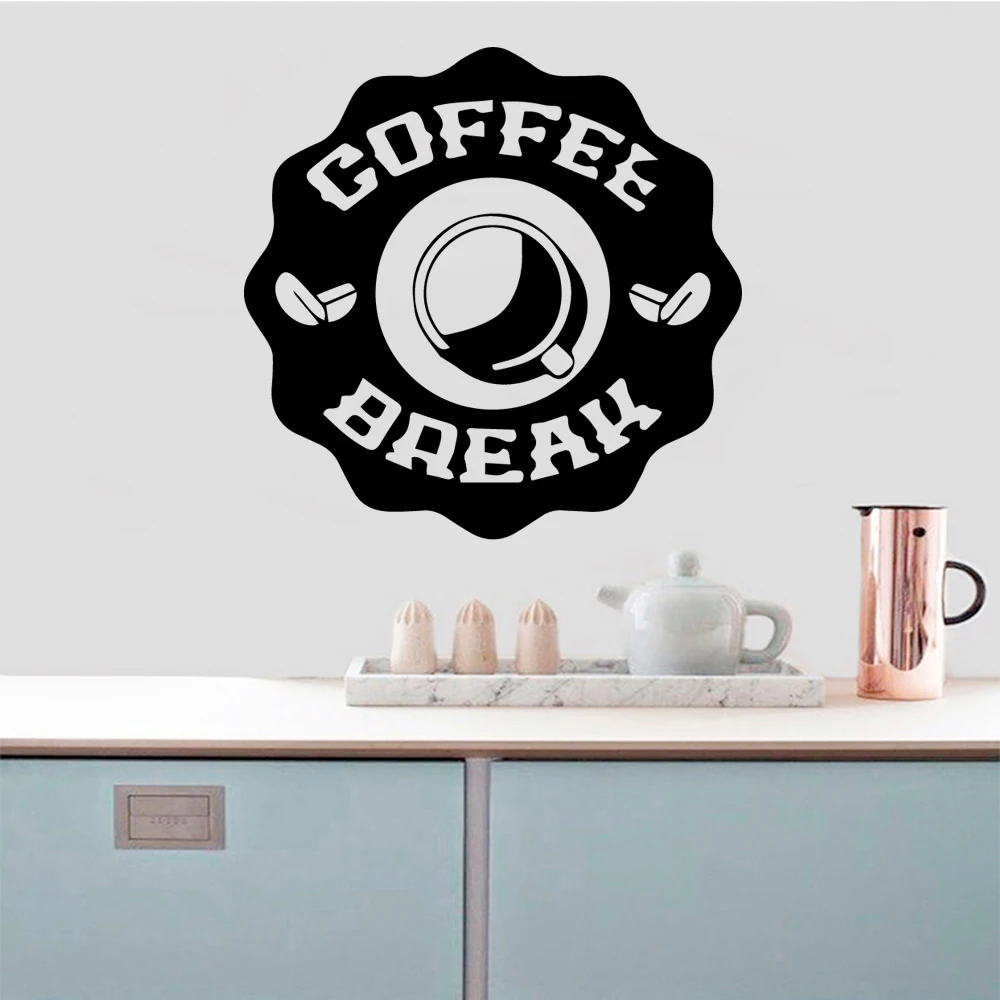 

Creative Coffee Self Adhesive Vinyl Waterproof Wall Art Decal Pvc Wall Decals Wall Decal Home Accessories