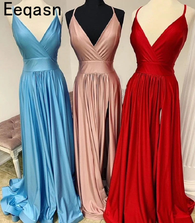 2019 ТРАПЕЦИЕВИДНОЕ ПЛАТЬЕ С Открытой Спиной для выпускного Vestido de festa эластичное