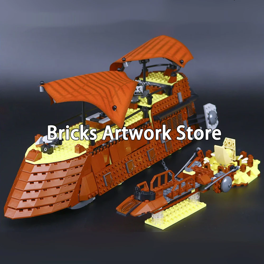 

821 PCS 05090 Jabba's Sail Barge Bricks Set Star Series Wars Model Building Blocks Toy for Children Gfits Compatible 6210