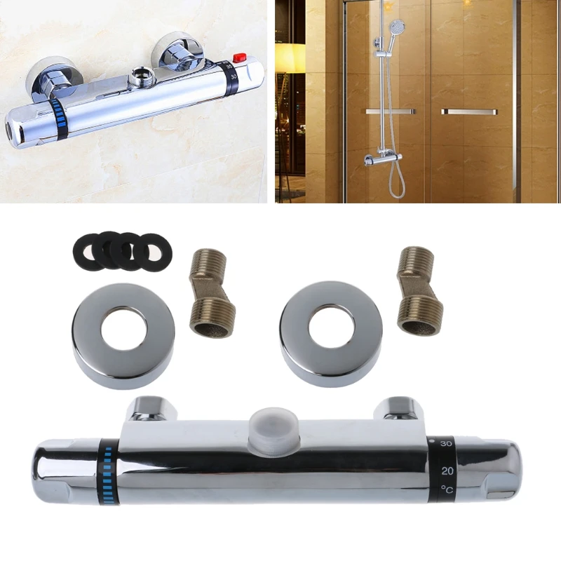

Thermostatic Show Faucet Thermostatic Mixing Valve Bathroom Faucet-Exit up G3/4