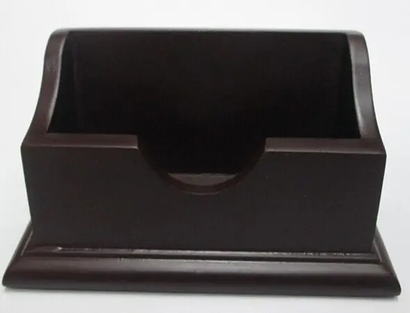 1pcs Wooden storage box office desktop ornaments creative card case business card holder office school supplies