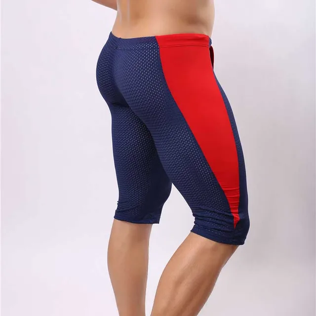 Men's Training Shorts Breathable Mesh Sport Shorts Men Tights Spandex
