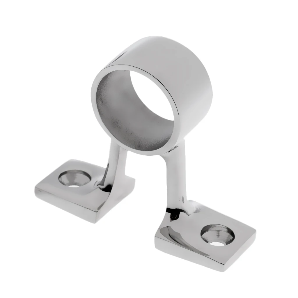 316 Stainless Steel Marine Boat Hand Railing Fitting Center Bracket for 25mm Pipe Boat Parts Accessories Silver