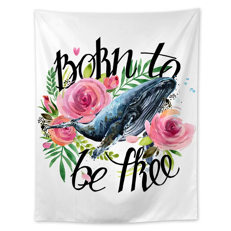 New Creative Whale Print Wall Tapestry Girls Room Art Hanging Tapestry Bedroom Carpet Soft Multifunction Polyester Tapestry New Creative Whale Print Wall Tapestry Girls Room Art Hanging Tapestry Bedroom Carpet Soft Multifunction Polyester Tapestry