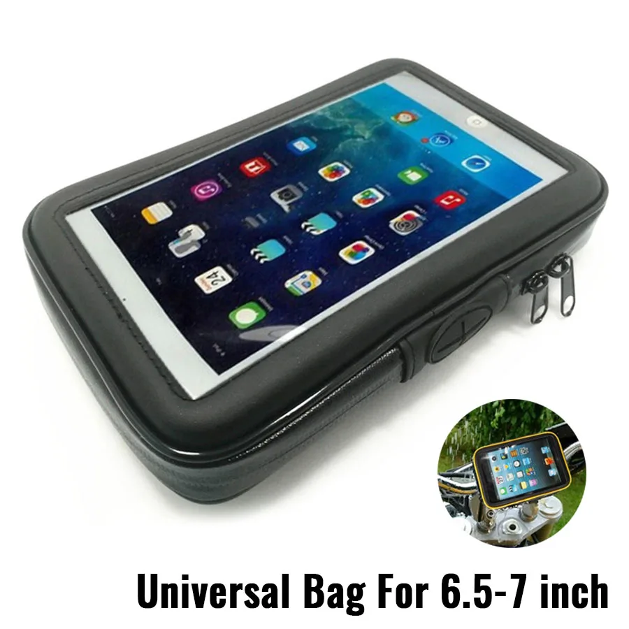 

Motorcycle Bicycle Handle Tablet Holder Waterproof Case Bag for 6.5-7Inch iPad Mini 4 2 For Samsung galaxy Tab 4 3 2 7''