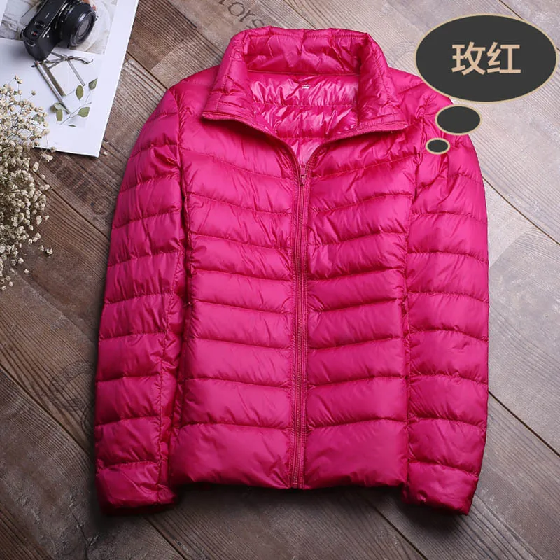 Winter Jacket Women Coat 2018 Warm Ultra Light 90% White Duck Down Jacket Slim Women Autumn Jacket Windproof Down Short Coats Coats