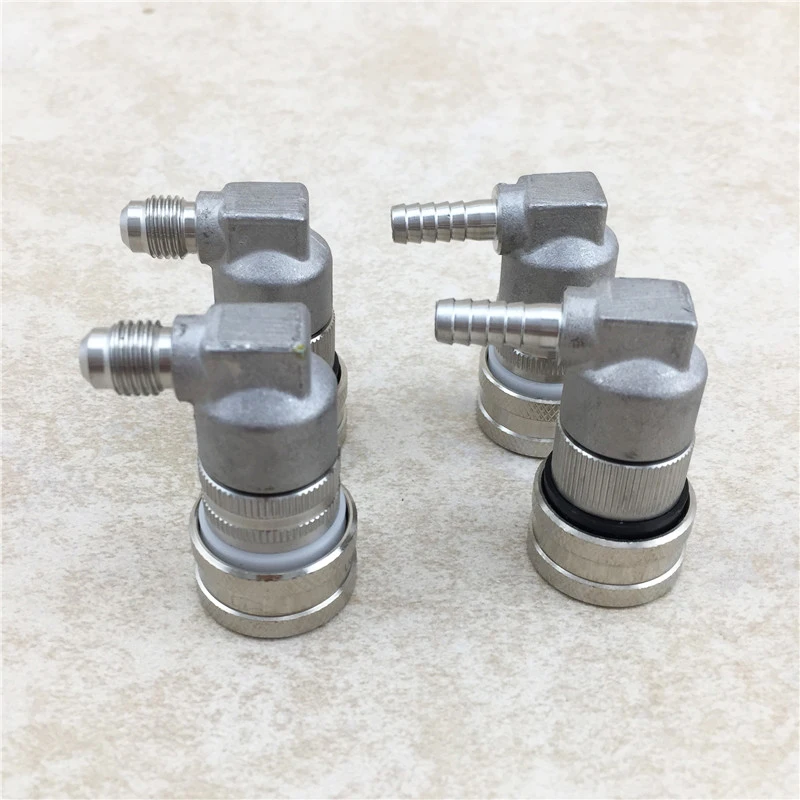 

Stainless Steel 304 Ball Lock,Homebrew Beer Keg Quick Connector Dispenser Keg ball lock Disconnect Liquid / Gas 1/4''