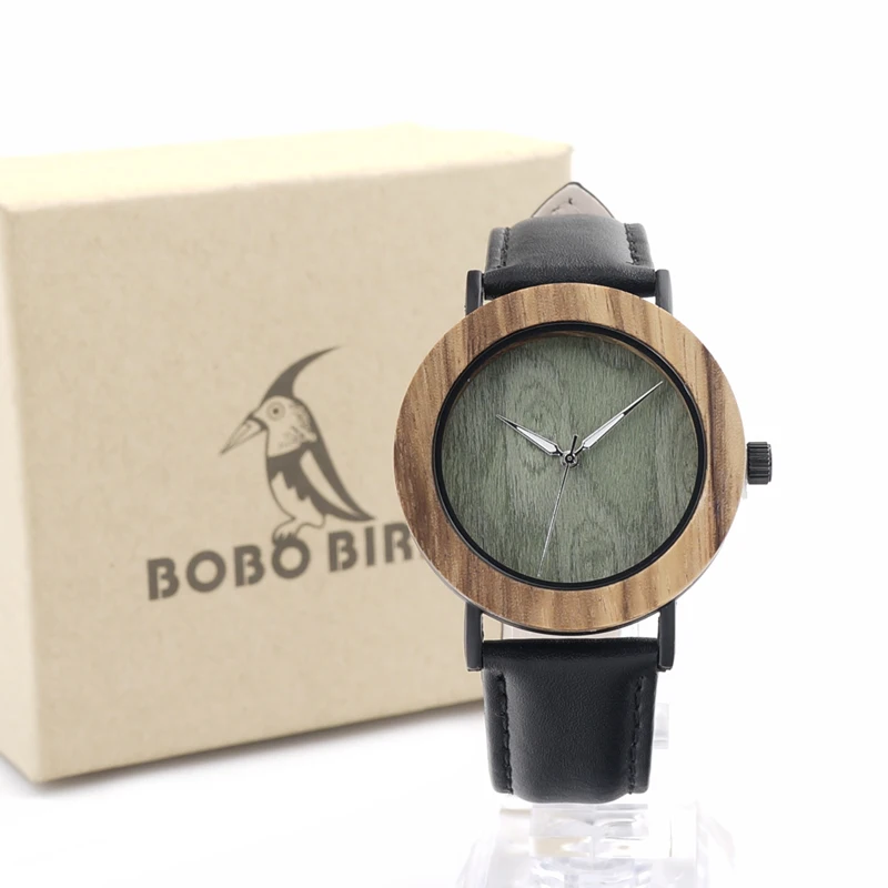

2017 Luxury BOBO BIRD Women Watches Zebra Wood Watch with Genuine Leather Strap Wrist Watch as Gifts relogio feminino C-E23