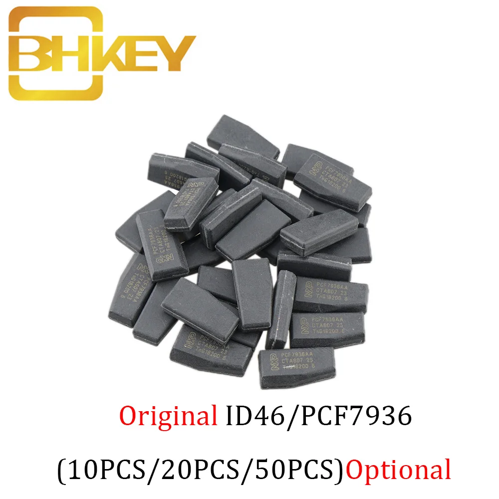 

BHKEY 10X 20X 30X 50X Transponder Blank PCF7936AS PCF7936 ID46 Original Chip For Honda nissan peugeot citroen Hyundai KIA