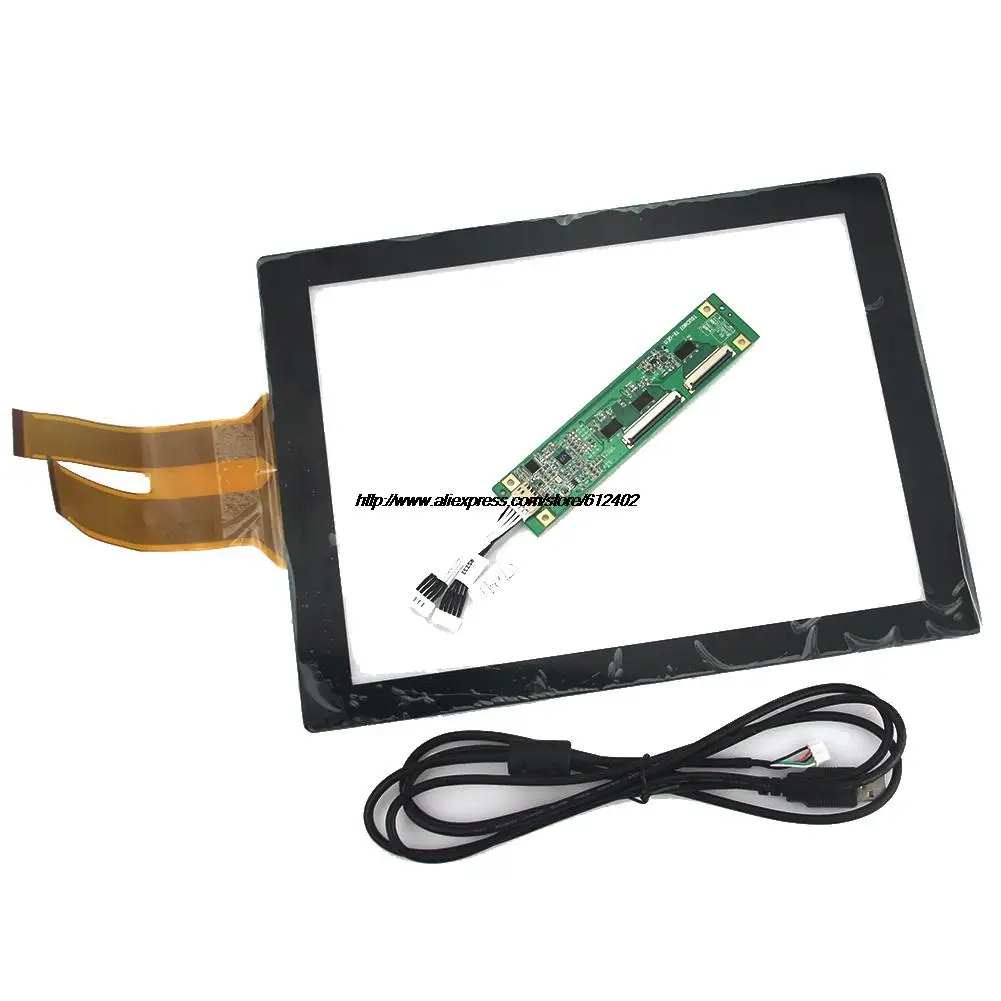 

12.1 inch Projected Capacitive Touch Screen Panel 10 Points+USB Controller Win 7/8 USB for industrial Touch Screen Monitor