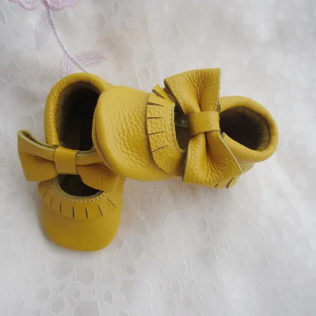 mustard baby girl shoes