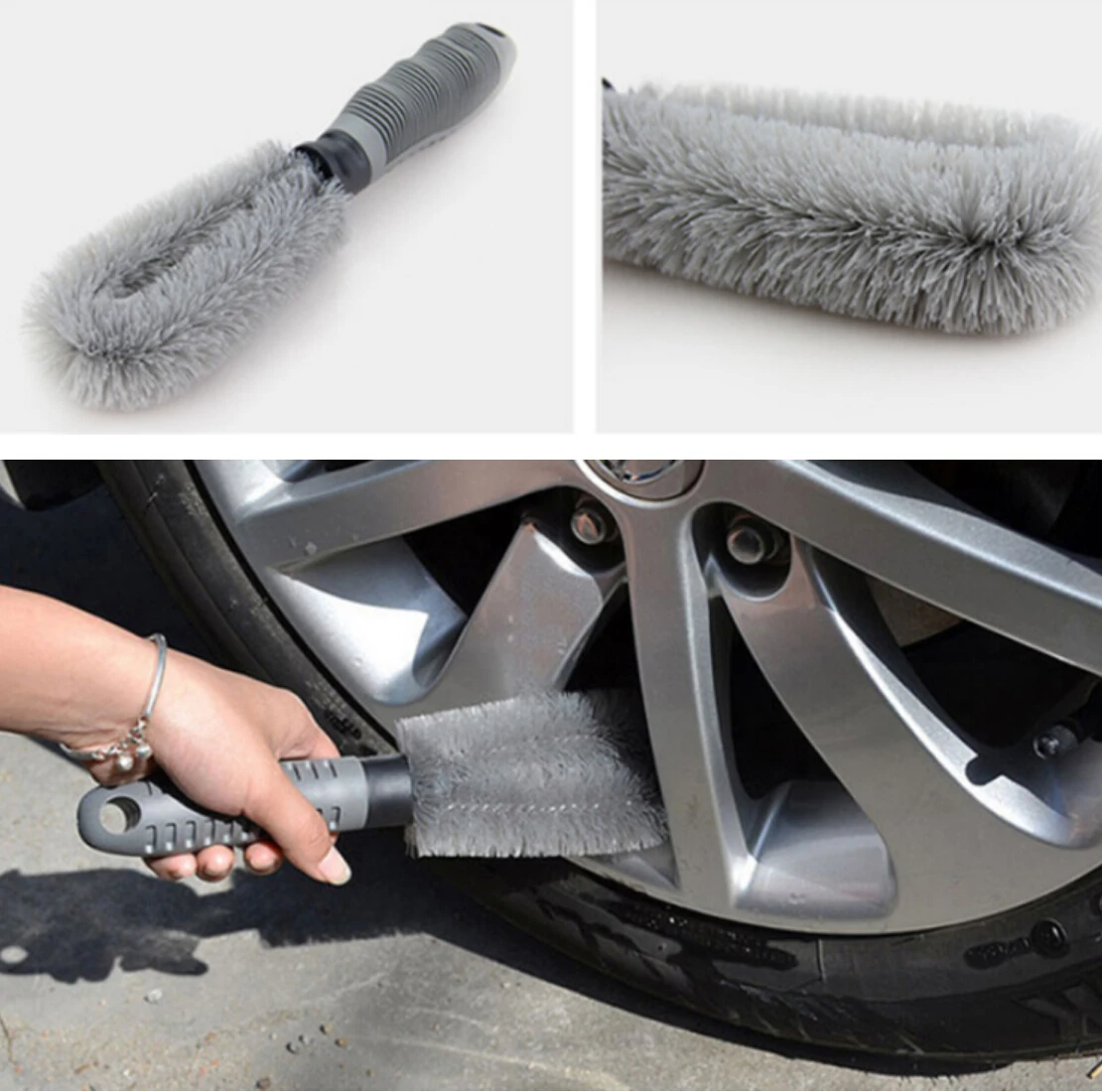 

Car tire cleaning brush for KIA Rio k2 k3 K4 k5 Cadenza Forte Ceed Carens Soul Picanto Carnvial Venga KX3 KX5 Forte Sportage R