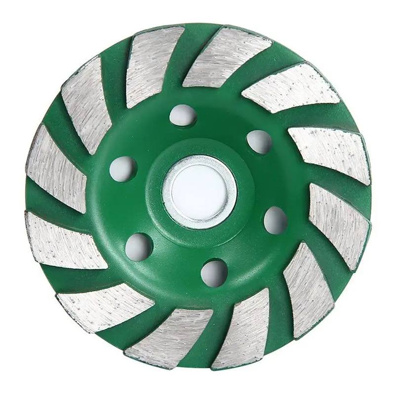 

12 Segs 4 inch Concrete Turb Diamond Grinding Cup Wheel Disc Masonry Stone Cutting Tool For Angle Grinder