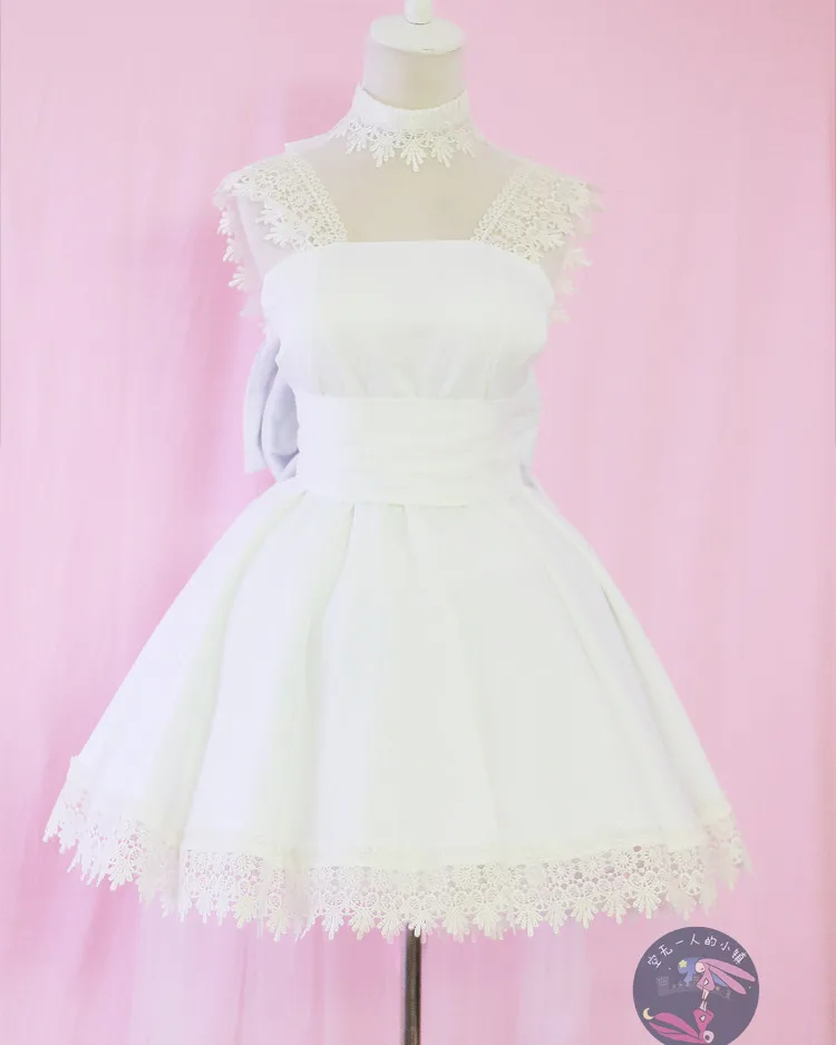 

Chobits Heroine Chii/Eruda Cosplay Costume Anime Custom Made High Quality White Hanayome Dress