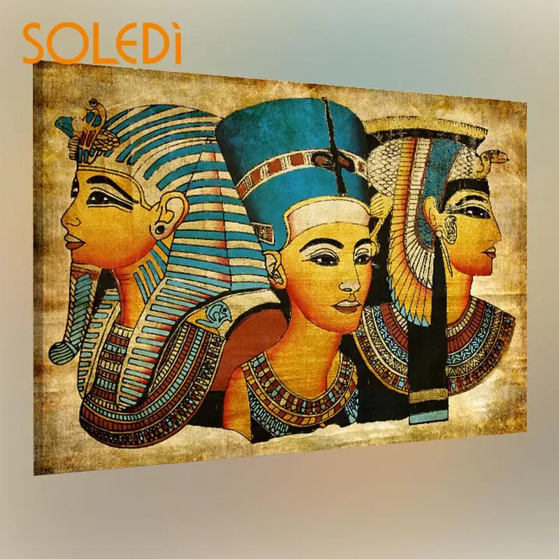 

Retro Modern Ancien Egyptian Murals Full Image Oil Painting Home Decor Egypt Oil Painting 40x60cm Wall Pictures For Living Room