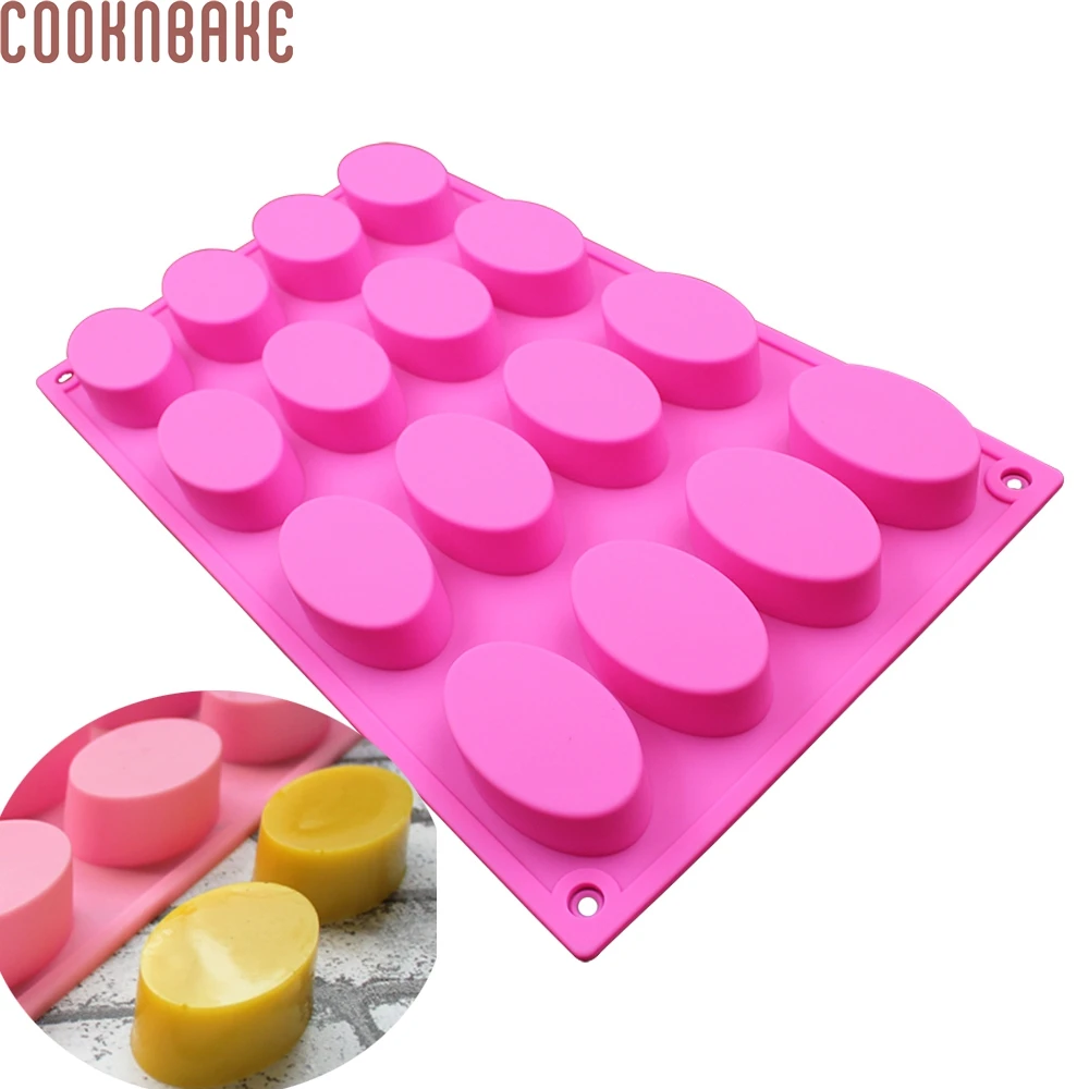 Овальное Силиконовое мыло COOKNBAKE инструмент из смолы 16 полостей форма для