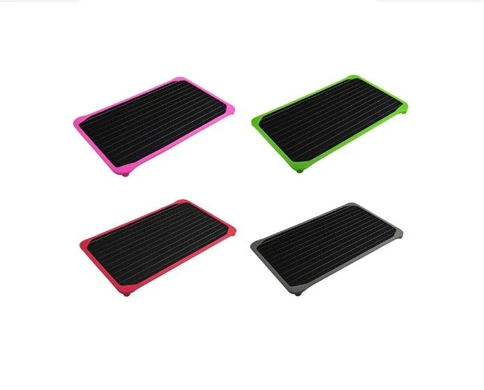 New Safe Aluminum Fast Frozen Defrosting Tray Thaw Thawing Plate Silicone Border protection No Electricity Chemicals Dropshippin New Safe Aluminum Fast Frozen Defrosting Tray Thaw Thawing Plate Silicone Border protection No Electricity Chemicals Dropshippin