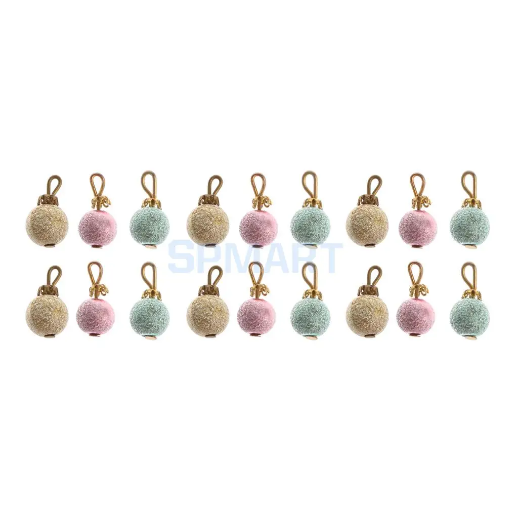 

1/12 Scale Dollhouse Miniature Christmas Ball Xmas Tree Holiday Party Trees Hangings Ornaments Decor - 18Pcs/Set