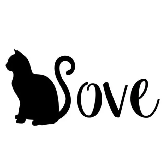 15 5cm 7 5cm cat decal love cats sticker cat car decal kitty vinyl 15 5cm 7 5cm cat decal love cats sticker cat car decal kitty vinyl decal