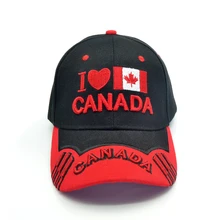 New Canada baseball cap embroidery I love Canada snapback hat adjustable cotton casual sports hats canada