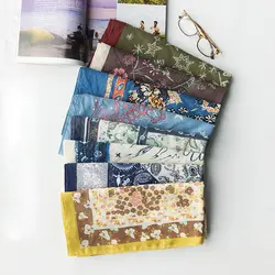 7 цветов Мода Бохо бандана квадратный шарф для дамы Мода хлопок печати платок Женская сумка шарф 2018 (Размер: 70*70 см)