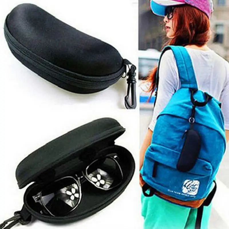 Professional Black Glasses Case Vintage Sunglasses Eyeglasses Storage