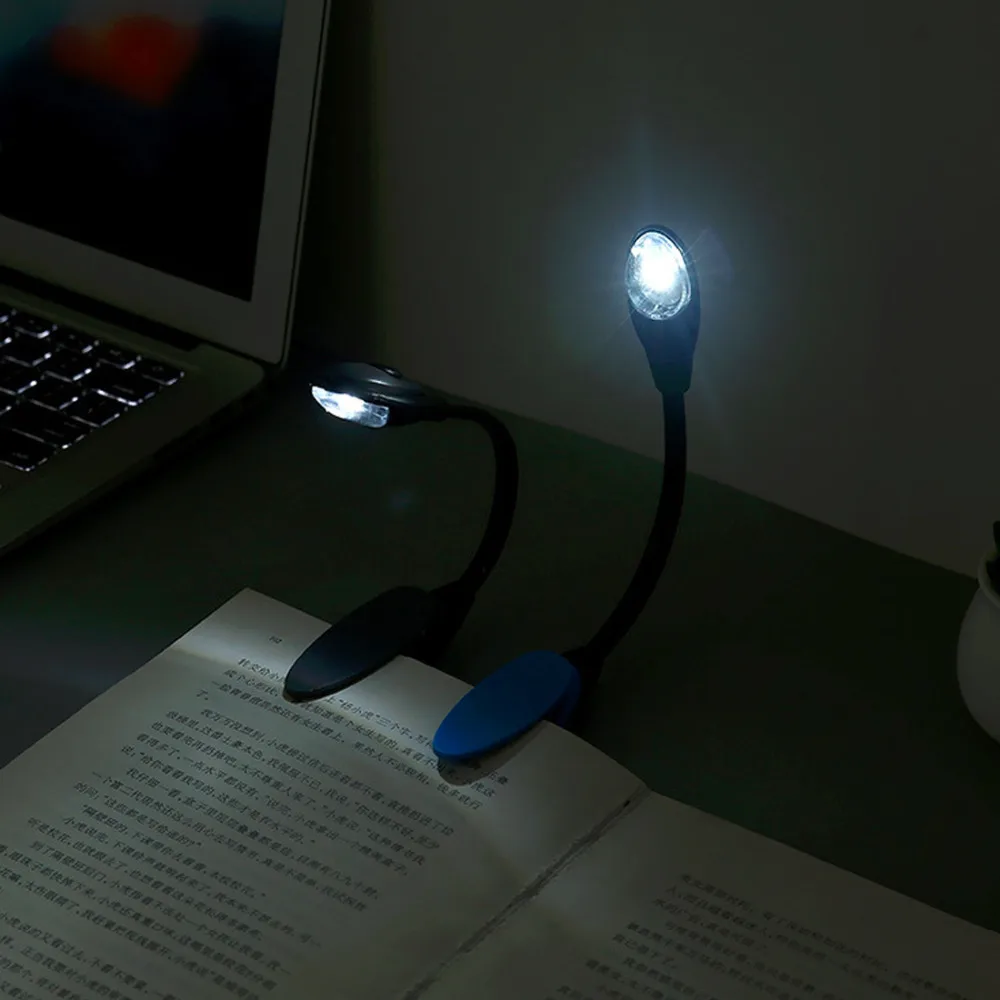 Портативная светодиодная мини лампа для чтения книг гибкий USB светильник новинка