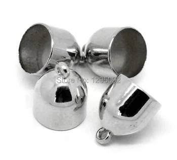 

Wrap Scarf Bead Cap Drops Acrylic Silver Tone Jewelry DIY Finding 27x21mm(1-1/8"x7/8") 30Pcs