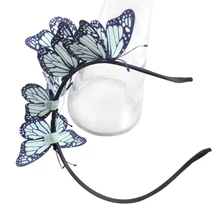 Драгоценность Мода Ткань Бабочка Моделирование высокое качественное оголовье аксессуары для волос Pro