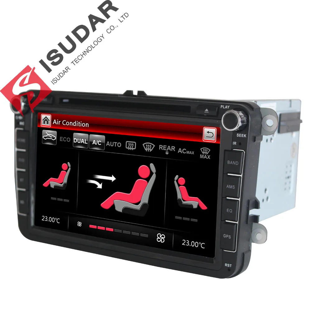 Isudar Auto Multimedia-player GPS 2 Din Autoradio Für VW/POLO/PASSAT b6/golf 5/Skoda /Octavia/SITZ/