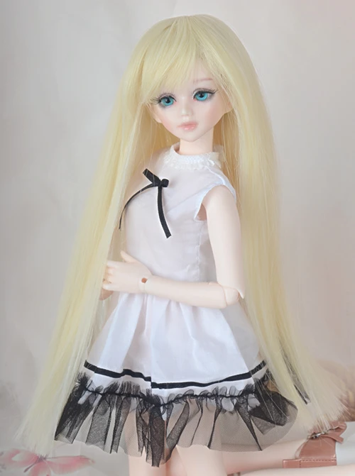 

1/4 bjd doll white cute sleeveless dresses other size can be customized