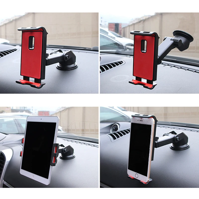  Tablet Phone Stand for IPAD Air Mini 1 2 3 4 Samsung Strong Suction Tablet Car Holder Mount for 4-1