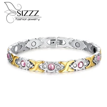 Ювелирные изделия с бриллиантами энергии магнитные браслеты для здоровья для женщин баланс браслеты и браслеты