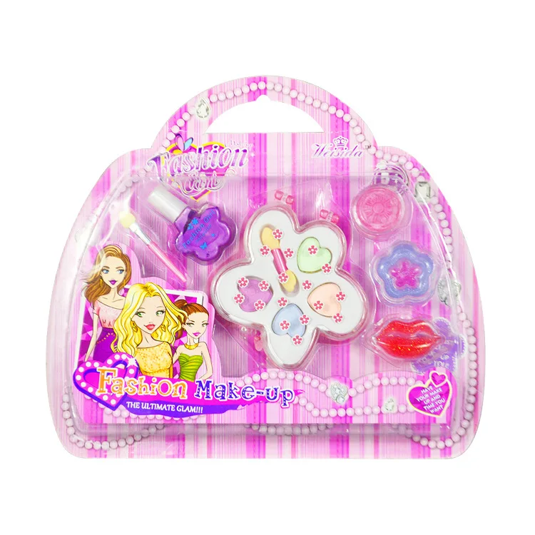 Children Make Up Little Handbag Set Toys Kids Girl Cosmetics Party Performances Dressing Box Makeup Pretend