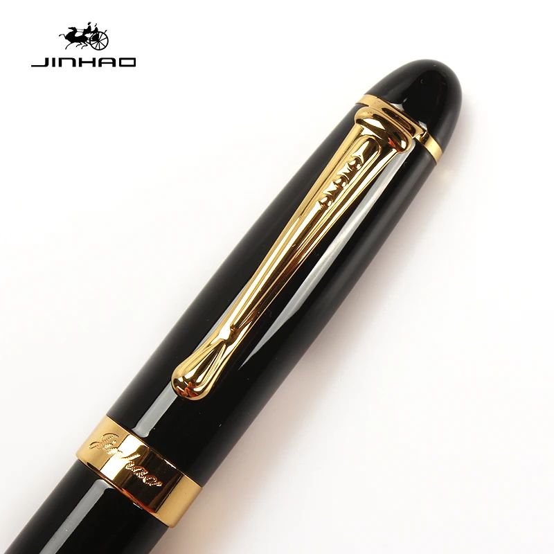 JINHAO X450 металлическая Золотая Подарочная иридиевая 1,0 мм Классическая авторучка