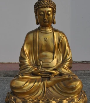 

14"tibet buddhism brass pray Temple of Heaven Buddha sakyamuni Shakyamuni statue