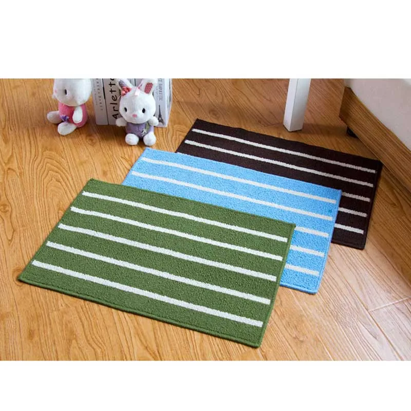 1 шт., современный стиль, домашний коврик, простая полоска, мягкий ковер, абсорбирующий, противоскользящий, коврик для пола, для кухни, двери, ванной комнаты, Длинные коврики