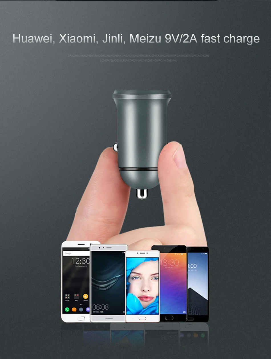 ACCEZZ новое автомобильное зарядное устройство с двумя USB, супер 4.5A для huawei 4A, быстрая зарядка для OPPO Oneplus 2A, универсальный телефон для Xiaomi iphone XS